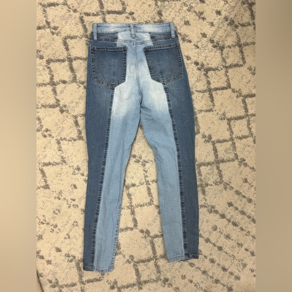 Kendall + Kylie The Ultra Babe Skinny Dual Tone Blue Jeans  size 5 27​ - Picture 4 of 6